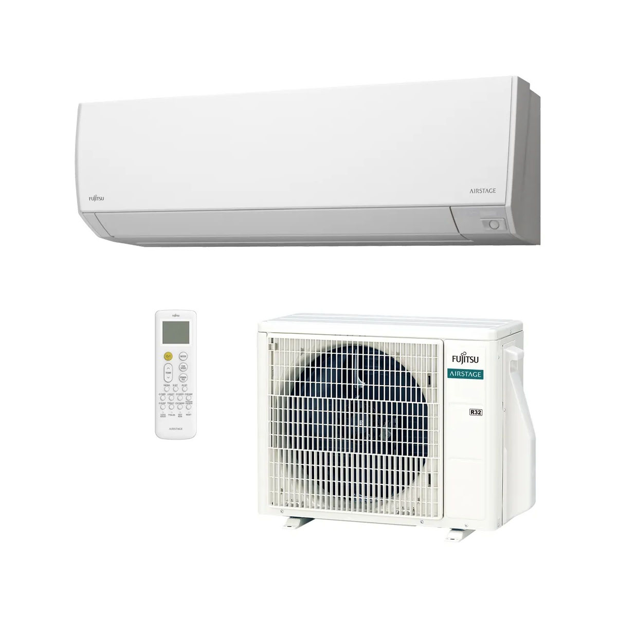 Fujitsu AIRSTAGE ASEH07KLTA AOEH07KLTA oldalfali split klíma csomag 2 kW