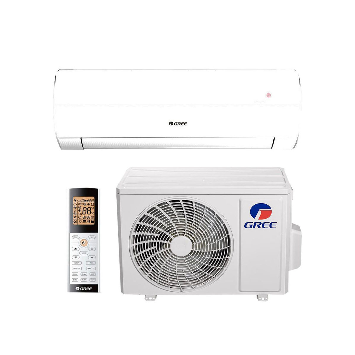 Gree Comfort Pro GWH18ACDXF-K6DNA1D oldalfali split klíma csomag 5,2 kW