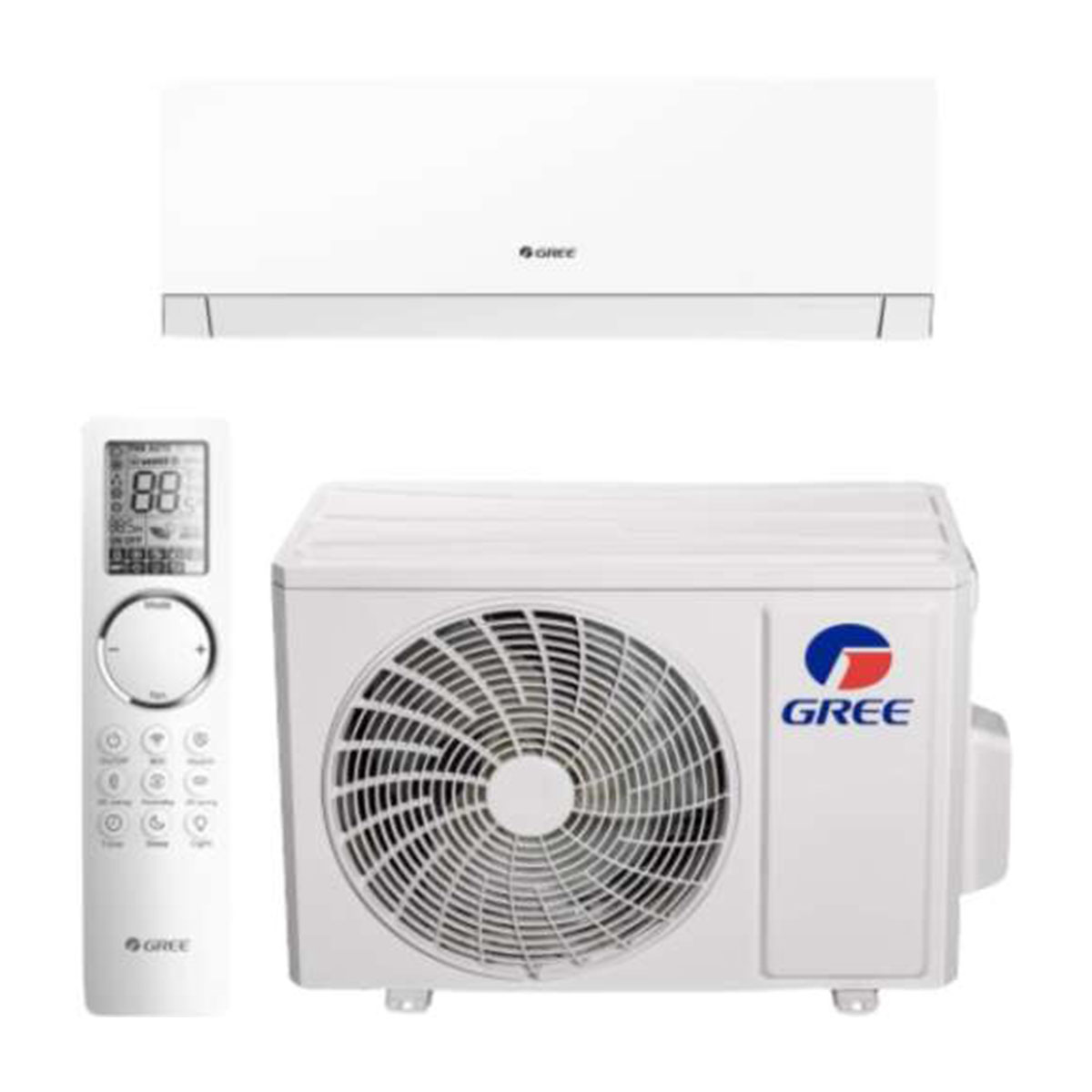 Gree Smart One GWH12AOCXD-K6DNA2C oldalfali split klíma csomag 3,51 kW