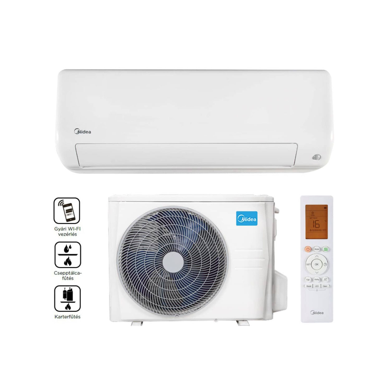 Midea MEX-18-SP All Easy Pro oldalfali split klíma csomag 5,3 kWh